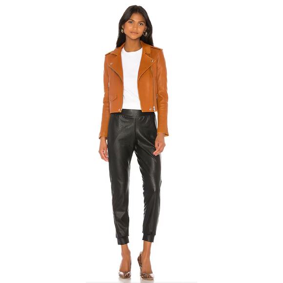 COMMANDO Faux Leather Joggers Size Medium Revolve Luxe Minimalist Quiet Luxury - Picture 9 of 9